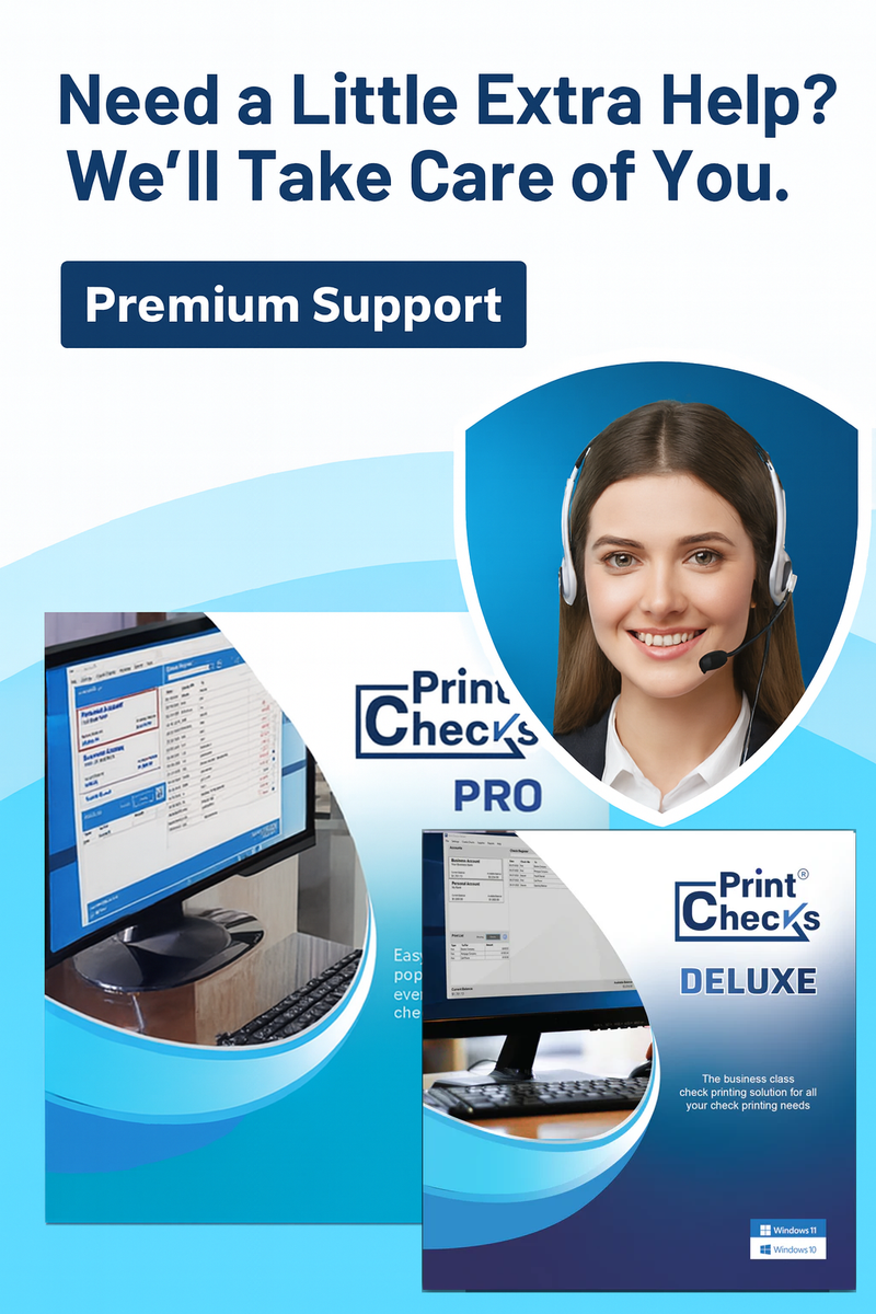 Premium support for Print Checks PRO & Deluxe – PrintChecks Pro