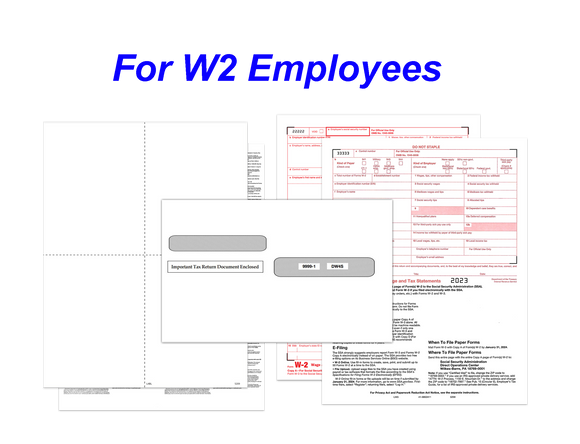 Complete 2023 Laser/Inkjet Year-End Kit for 10 W-2 Employees