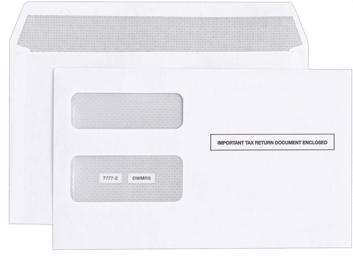 25 SelfSeal Envelopes for 1099NEC 3Part forms. PrintChecks Pro