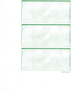 3-Per Page Personal Blank Check Stock